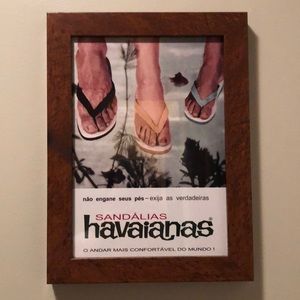 Vintage Havaianas Ad Custom Framed
